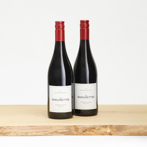 2 fl. Les Amourettes, Cabernet Sauvignon/Syrah, Languedoc